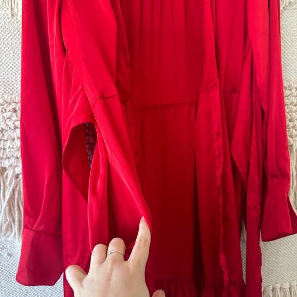 DONT BUY Marissa Webb Collective Satin Tie Front Dress - Picture 6 of 11